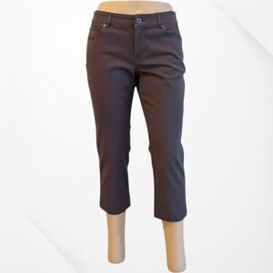 White House Black Market Slim Ankle Length Brown Pants - 4
